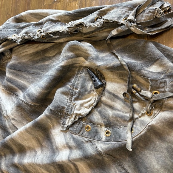 Lip Service Warbird Vintage Jacket Green Goth Unisex Underground Renaissance S - Picture 11 of 13